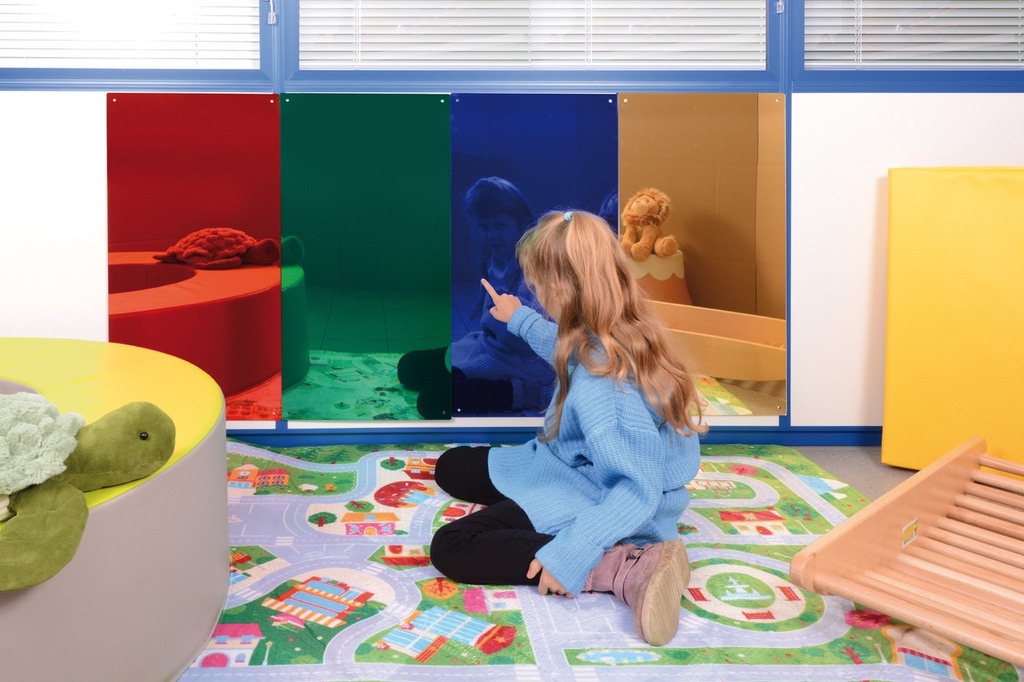 Farbige Spiegel - flach