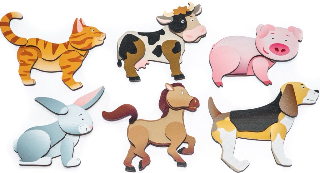 Magnetpuzzle Bauernhoftiere