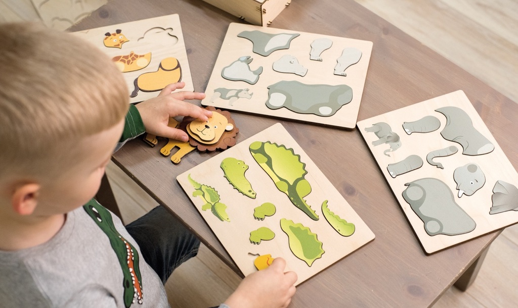 Magnetpuzzle Wildtiere 