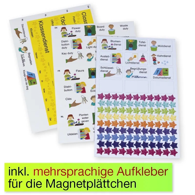 Magnetische Klassendiensttafel