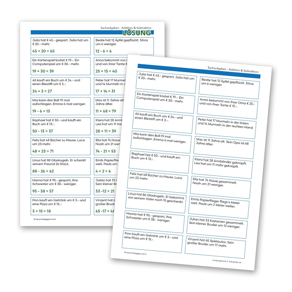 Lernprogramme für die 2. Schulstufe