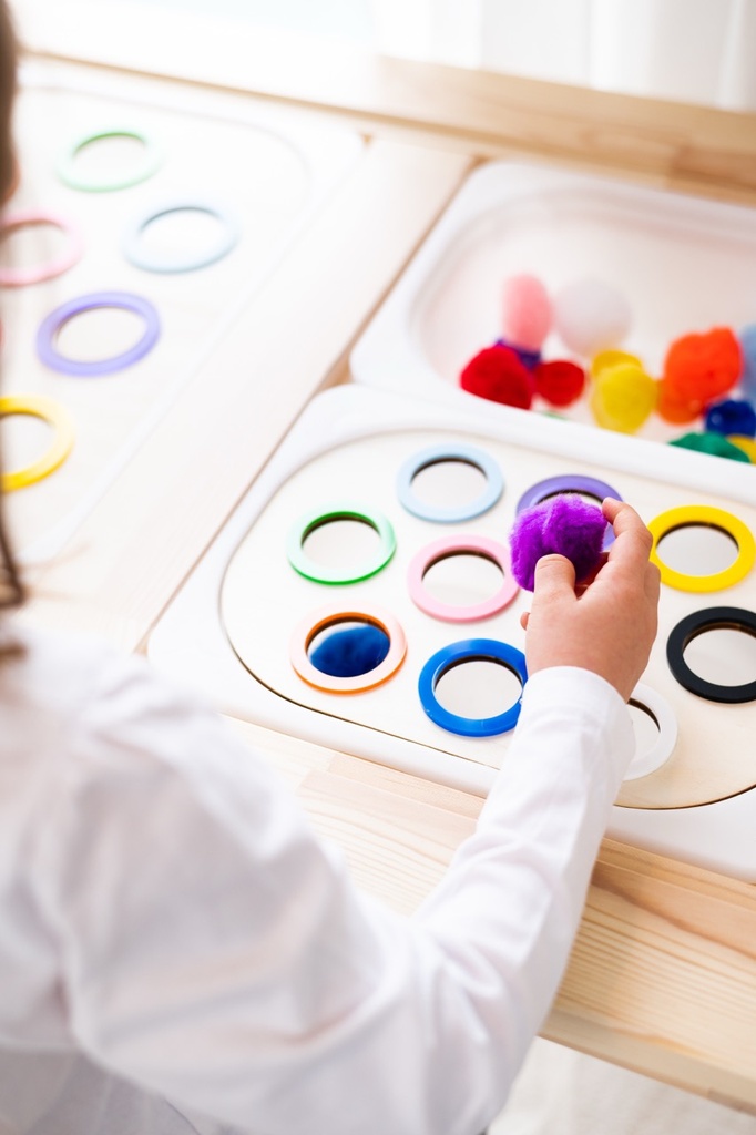 Sortierplatte Grundfarben klein