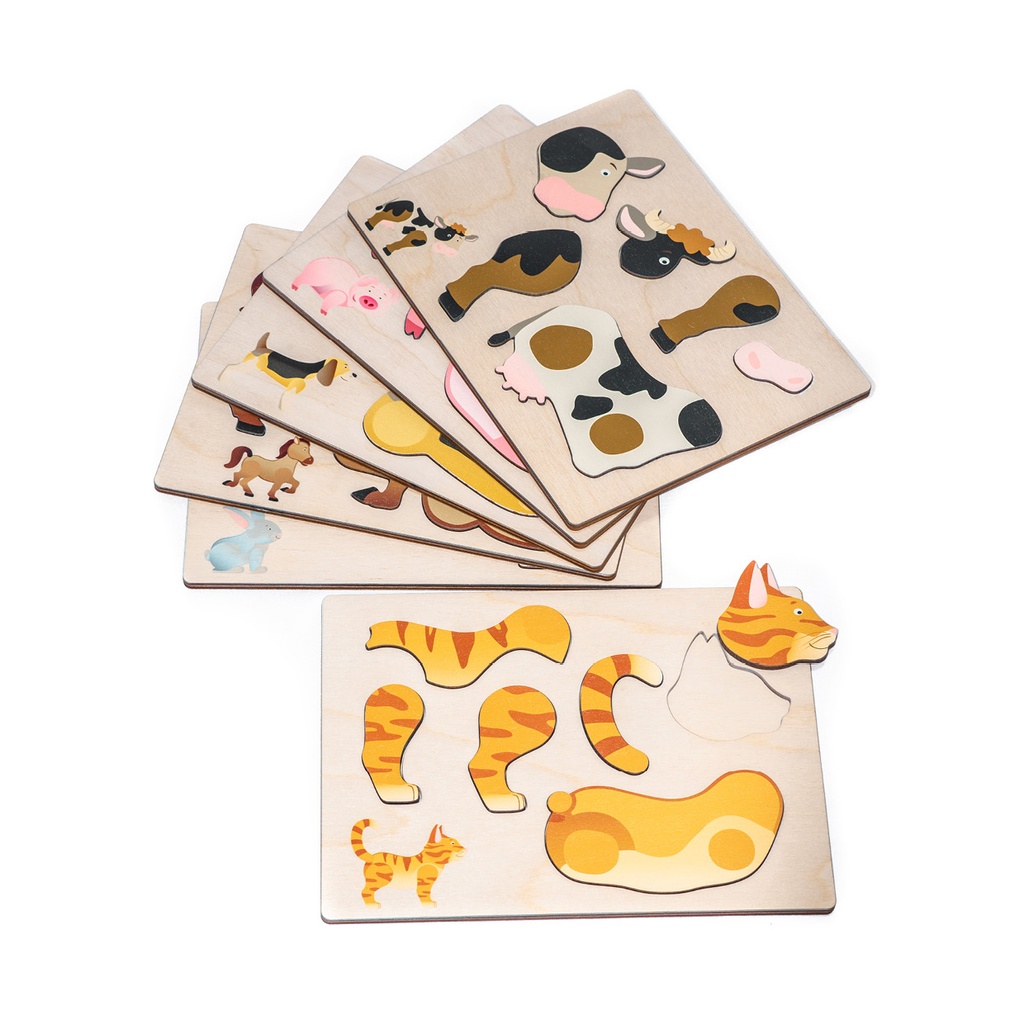 Magnetpuzzle Bauernhoftiere