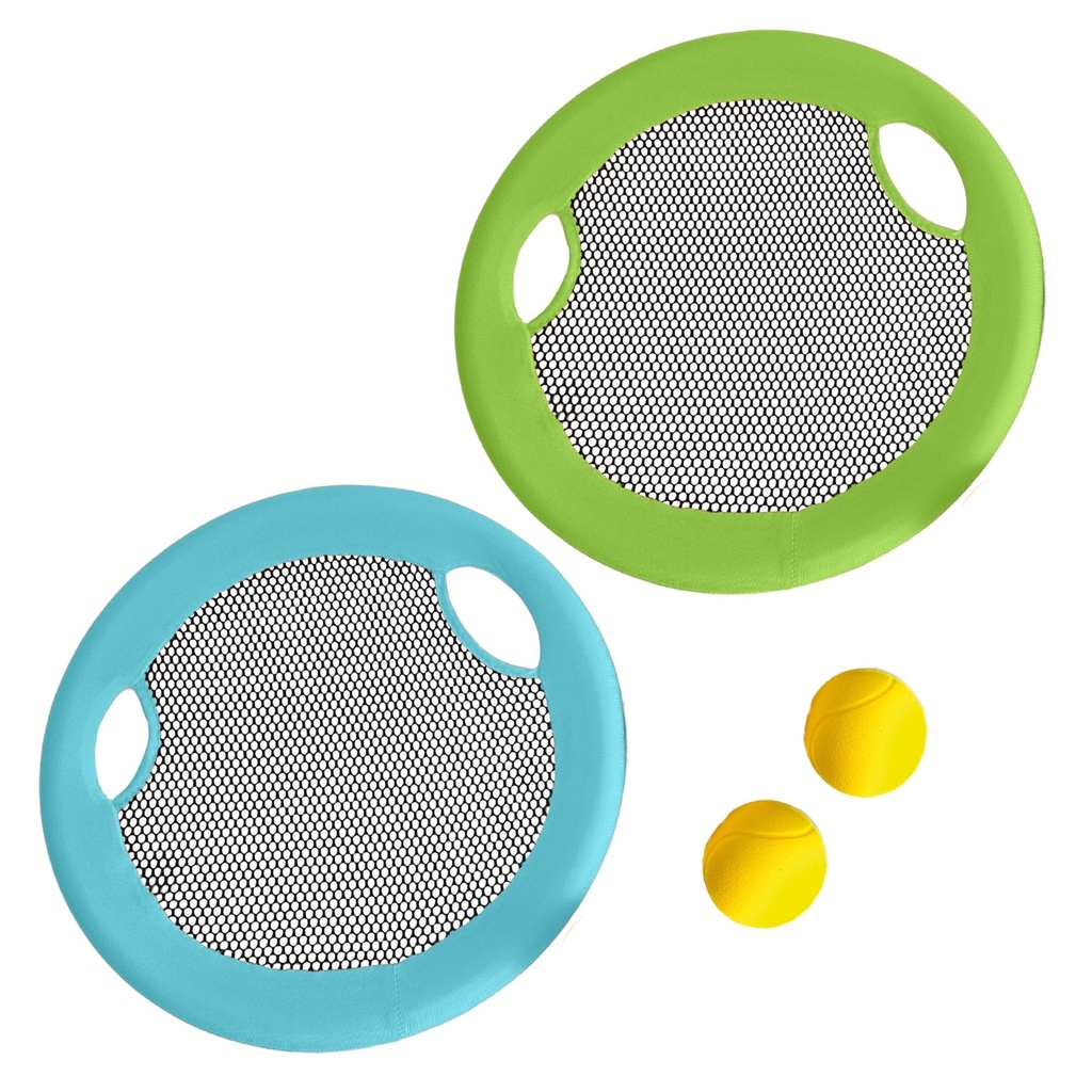 Netzball Spiel mit 2 Bällen