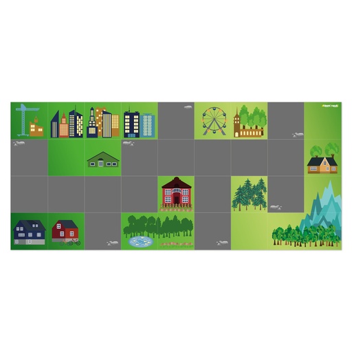 [104219] Bee-Bot® & Blue-Bot® Matte - Straßenkarte 