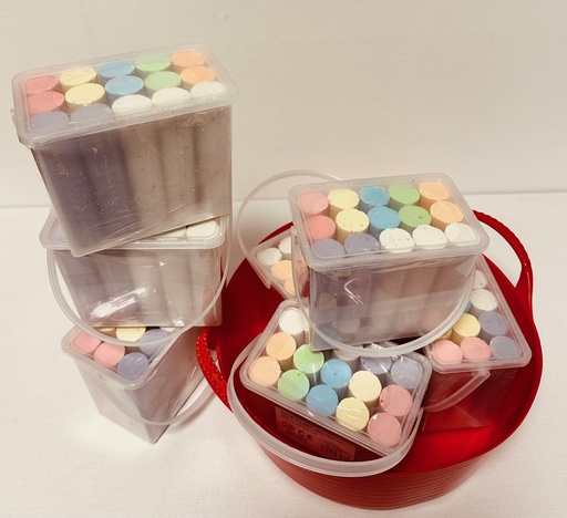 [W120761] Strassenkreide 100er Set mit Wanne