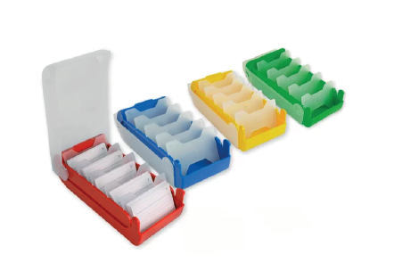 [115054] Karteibox mit 100 Kärtchen GRÜN