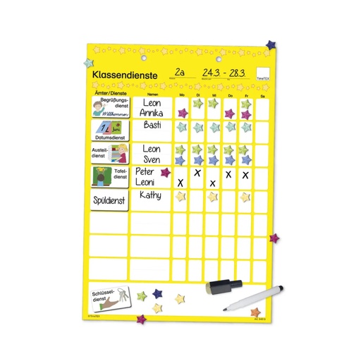 [115104] Magnetische Klassendiensttafel