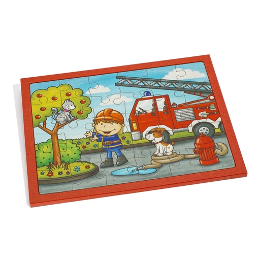 [104196] Holz-Puzzle - 30 Teile Feuerwehr