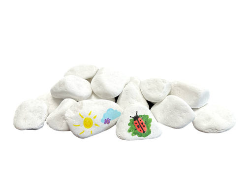 [113295] Marmor Malsteine - 25 Stück