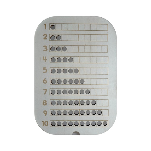 [106230L] Zahlenplatte groß 1-10-Platte