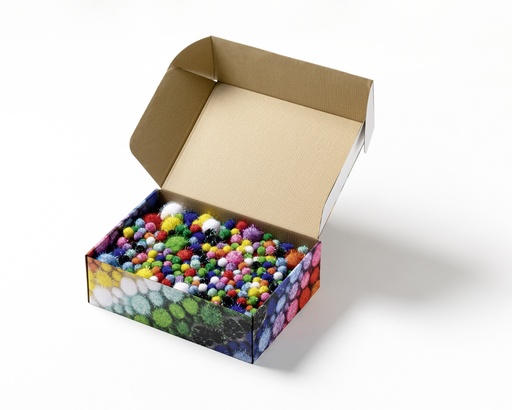 [W113336] Pompons Mix JUMBO - Glitter